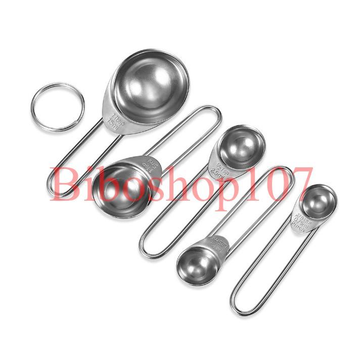 Bộ 5 muỗng đong Inox