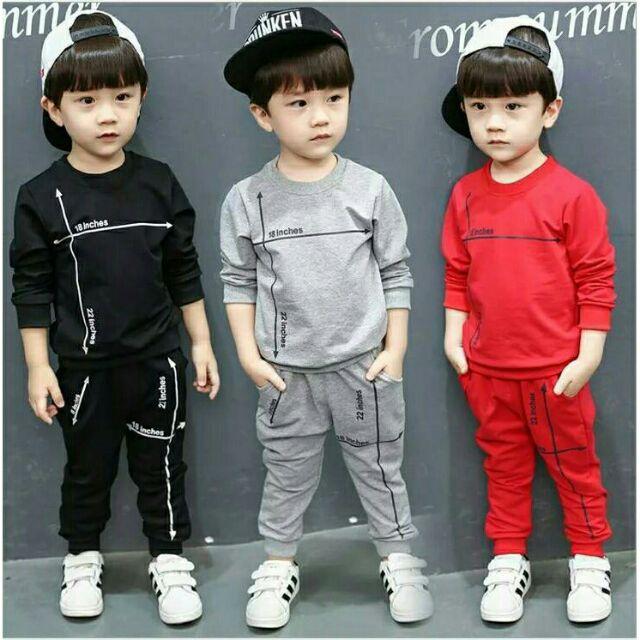 Bộ cotton sành điệu cho bé