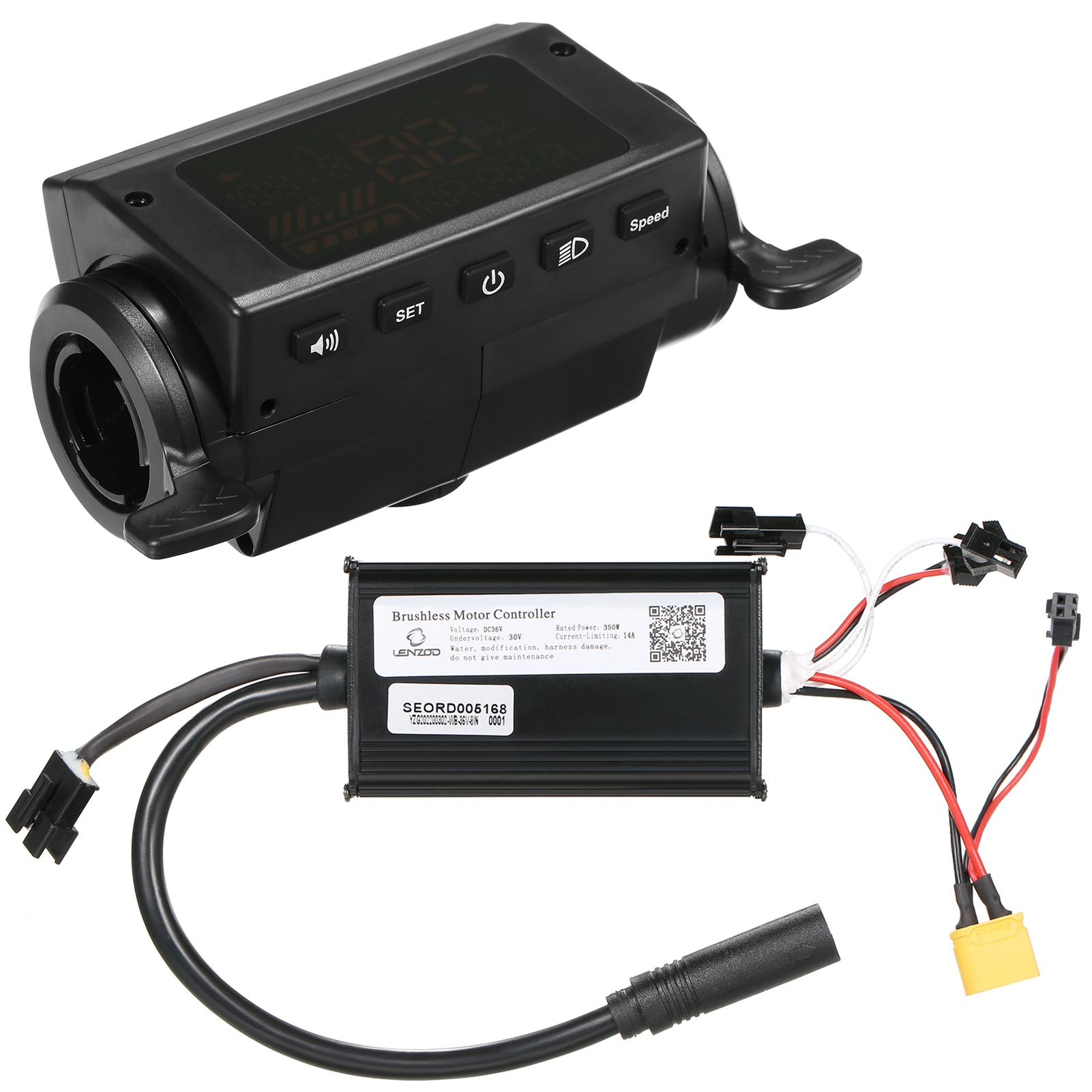 36V Brushless Motor Controller Thumb Handles Assembly Parts Replacement for 8 Inch Kugoo S1/S2/S3 for ETWOW Electric Scooter