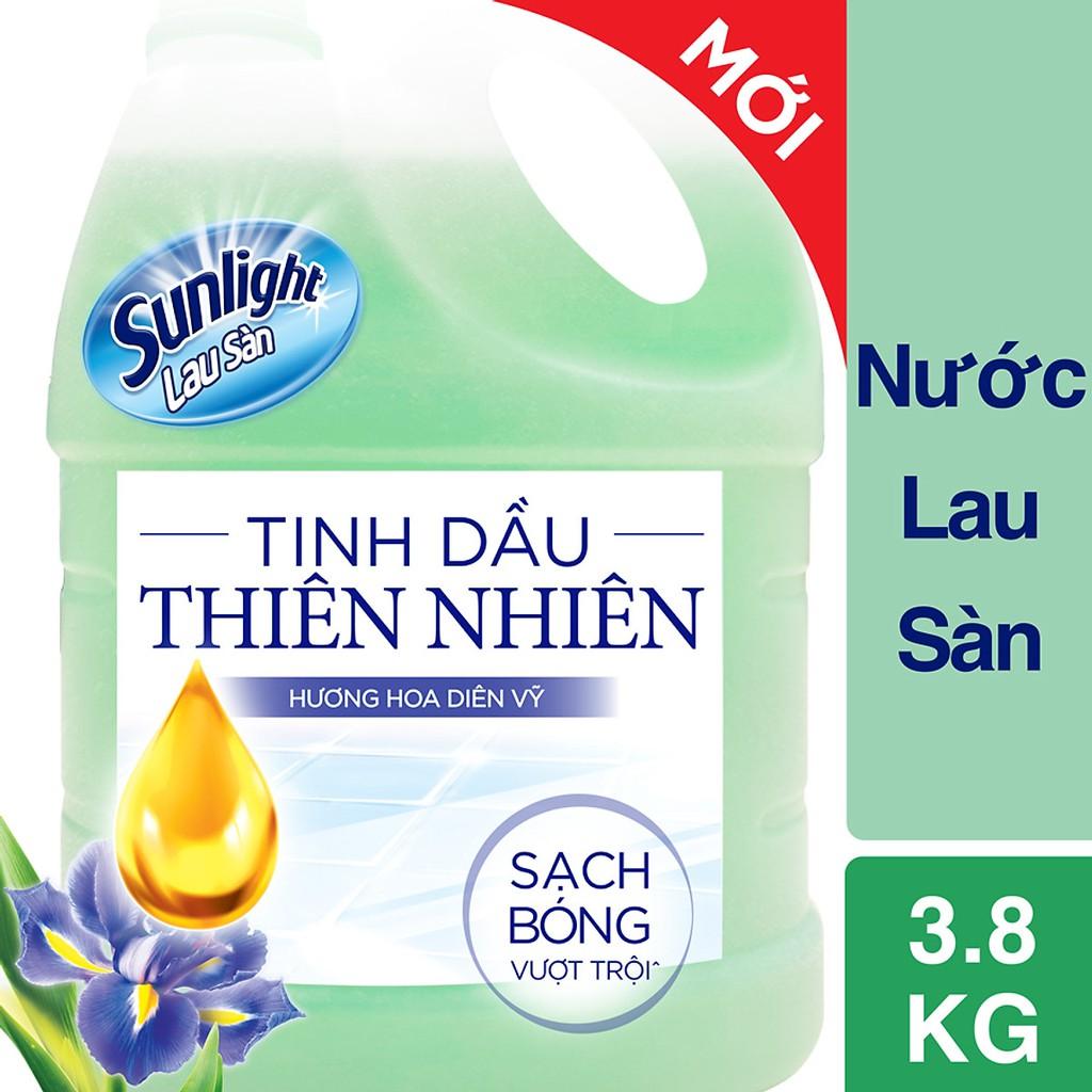 Nước lau sàn Sunlight Hương Hoa Diên Vỹ 3.8L