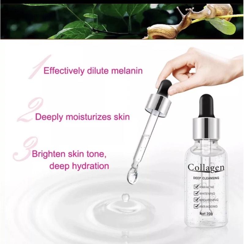 Collagen Serum Mặt Ốc Sên Dưỡng Ẩm Làm Trắng Làm Sáng Dưỡng Ẩm Phục Hồi Săn Chắc Kiểm Soát Dầu Thu Nhỏ Lỗ Chân Lông…