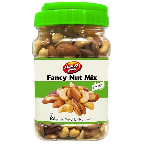 Thập cẩm ba tây, hồ đào, hạnh nhân, hạt điều Fancy 454g Dan D Pak