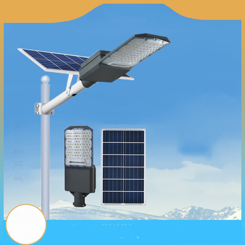 Đèn năng lượng mặt trời  bàn chải 800W, Vỏ nhôm, Tấm pin NLMT rời, Ánh sáng trắng- 800WBC