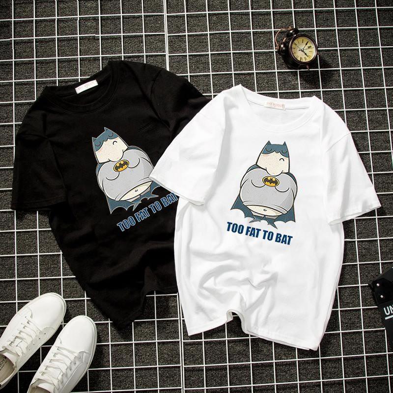 Áo thun unisex form rộng người dơi mập Hàn Quốc vải dày mịn 2019T2033