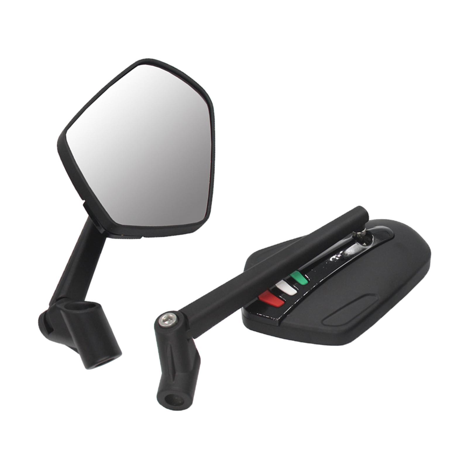 2Pcs Motorcycle Rearview Mirror Replaces Spare Parts Easy Install