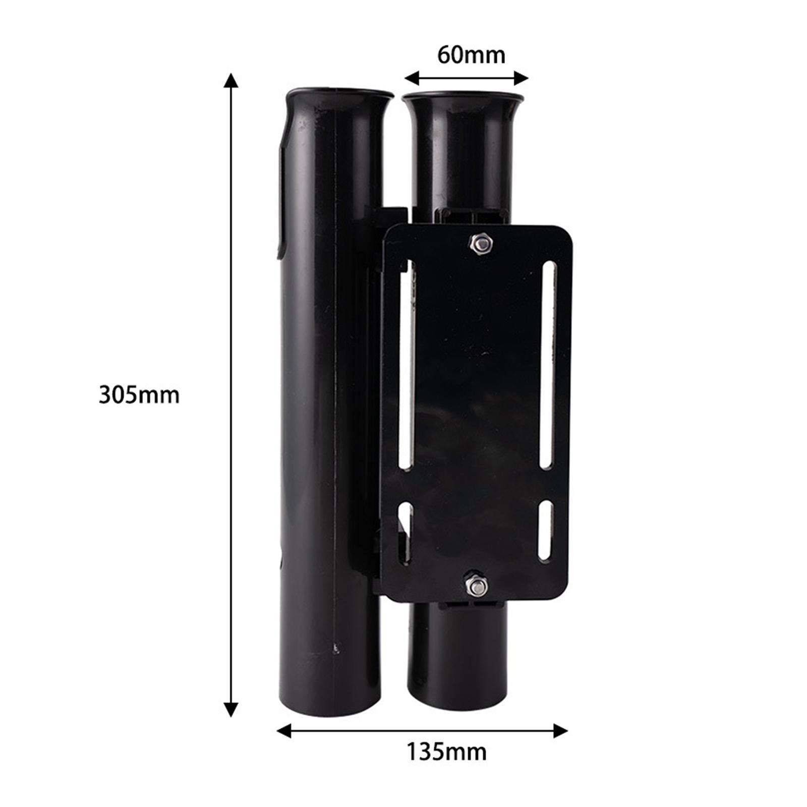 Fishing Rod Holder Fishing Accessories Holds 2 Rods with Screws Easy Mount