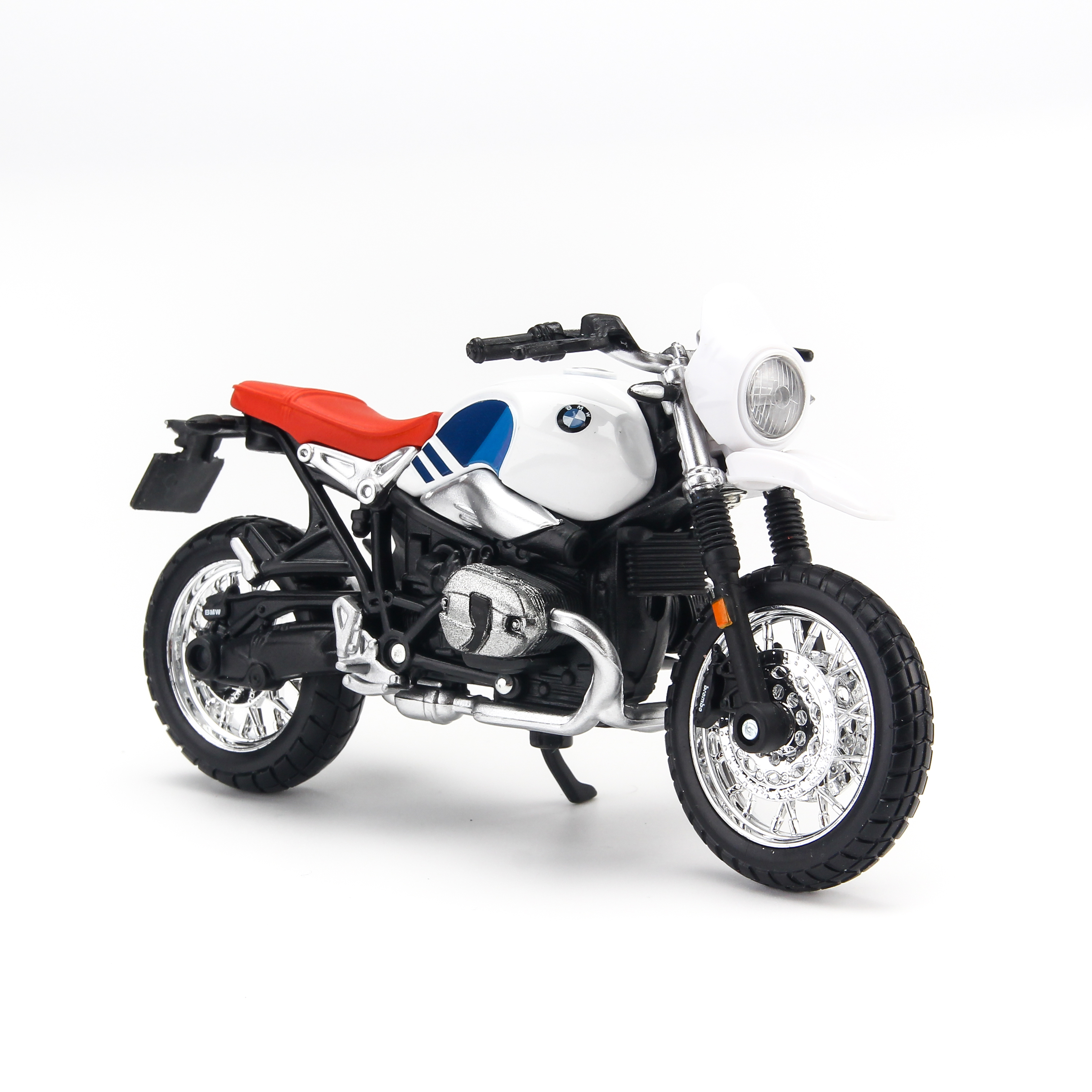 Mô hình mô tô BMW R Nine T Urban GS White 1:18 Bburago - 18-51069