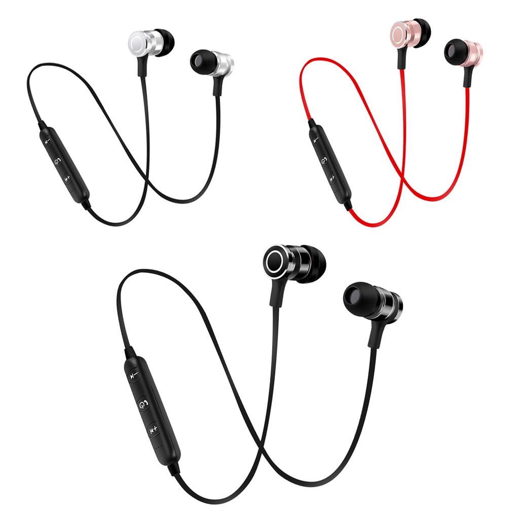 Wireless Headphones V4.1 Wireless Stereo Earbuds Built-in Noise Cancellation Stereo Bluetooth Headphones with Mic for iPhone and Android Phones