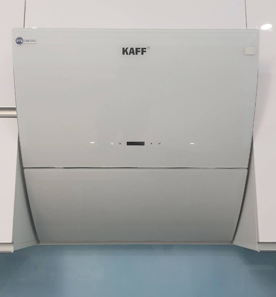 Máy Hút Mùi Kính Vát Cong KAFF KF-LUX AT70H-WH - Hàng Chính Hãng
