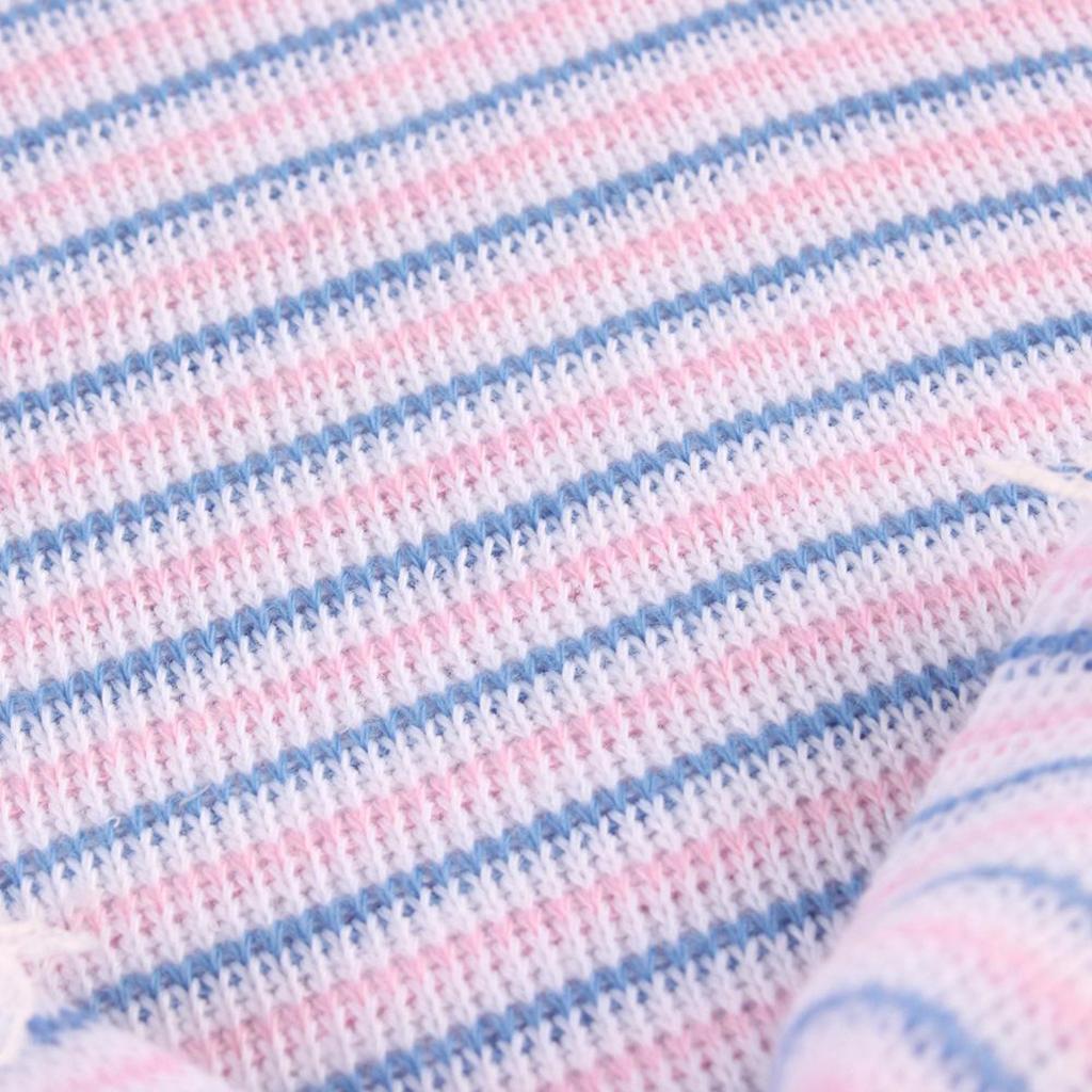 New Unisex Baby Infant Striped Soft Hat Cap For Newborn Beanie Big Bow