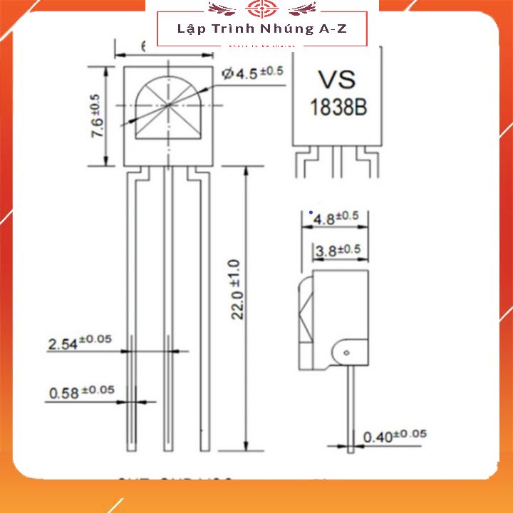 [Lập Trình Nhúng A-Z][136] Mắt Nhận Hồng Ngoại VS1838B VS1838