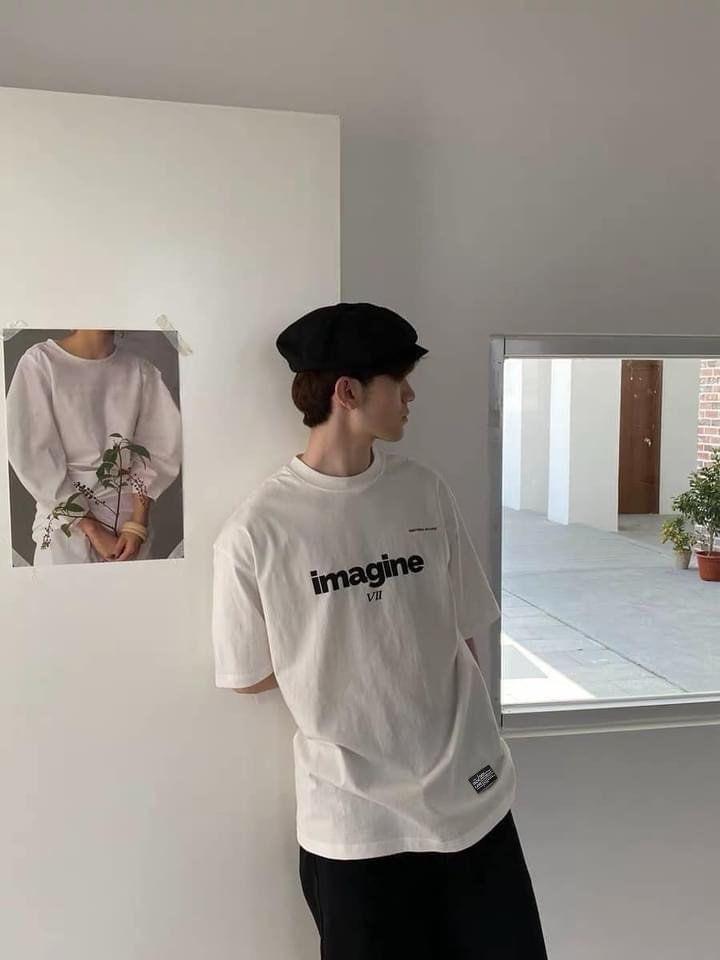 Áo phông Oversize Imagine, JACKLANE, Áo cộc tay Unisex Jack Lane