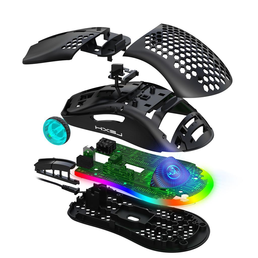 Honeycomb 6400 DPI RGB Wired USB  Gaming Mouse For PC  Gamer