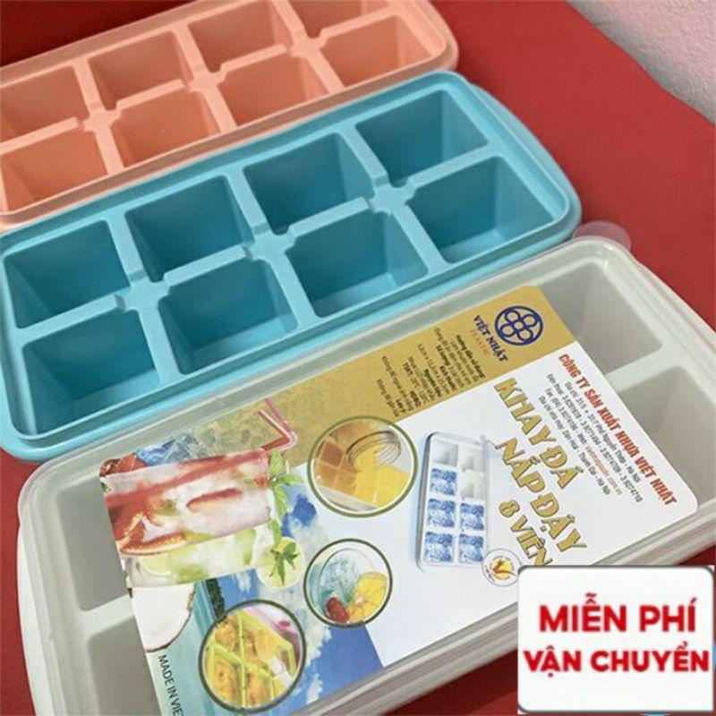 Khay đá có nắp 8 viên nhựa Việt Nhật