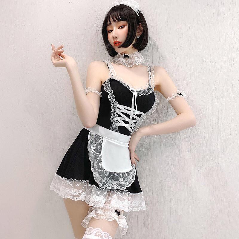 Đồ ngủ sexy cosplay hầu gái dễ thương bộ đồ ngủ gợi cảm 437