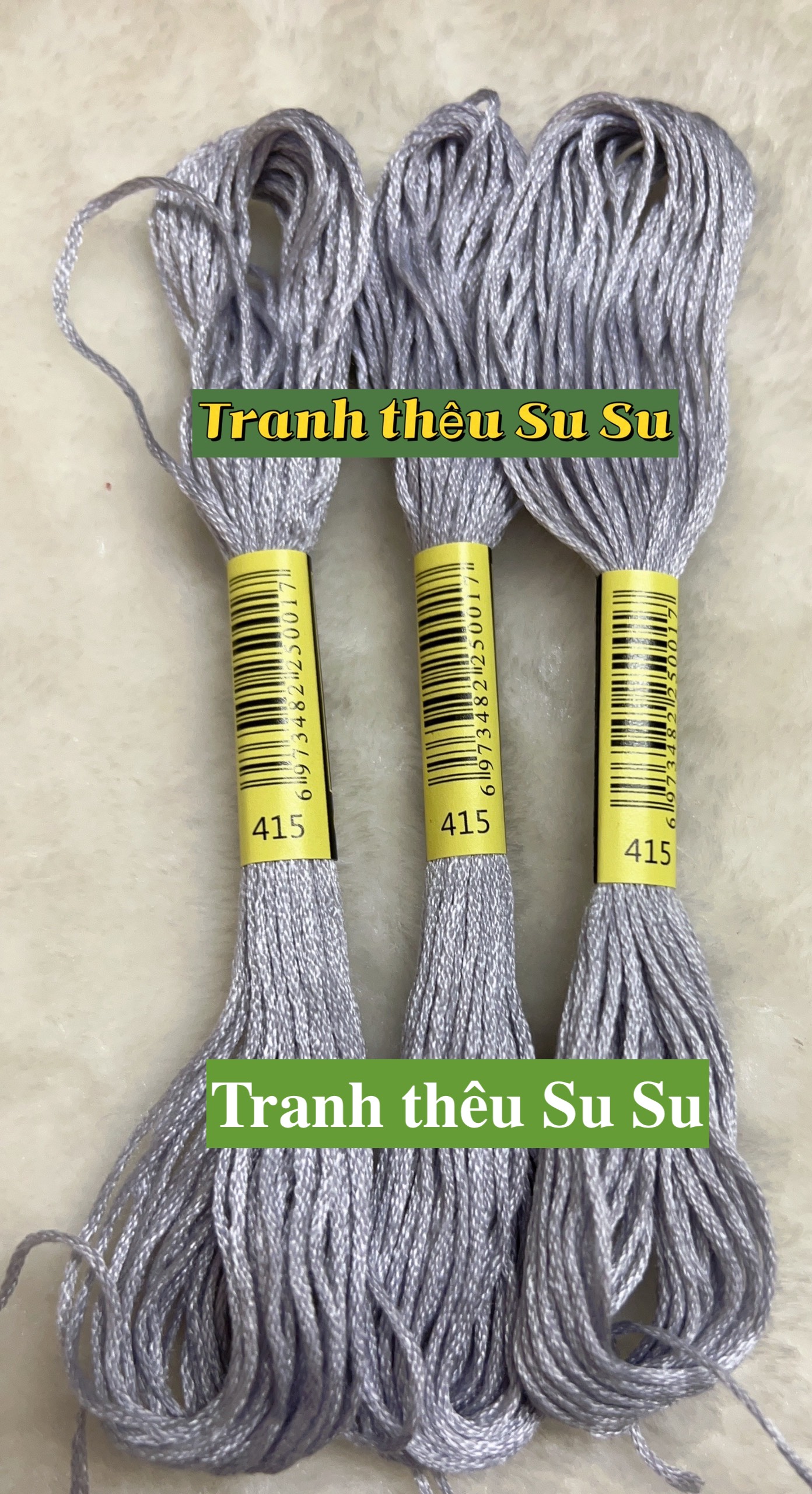 Chỉ cotton thêu tranh chữ thập theo mã DMC, mã 400 đến 498