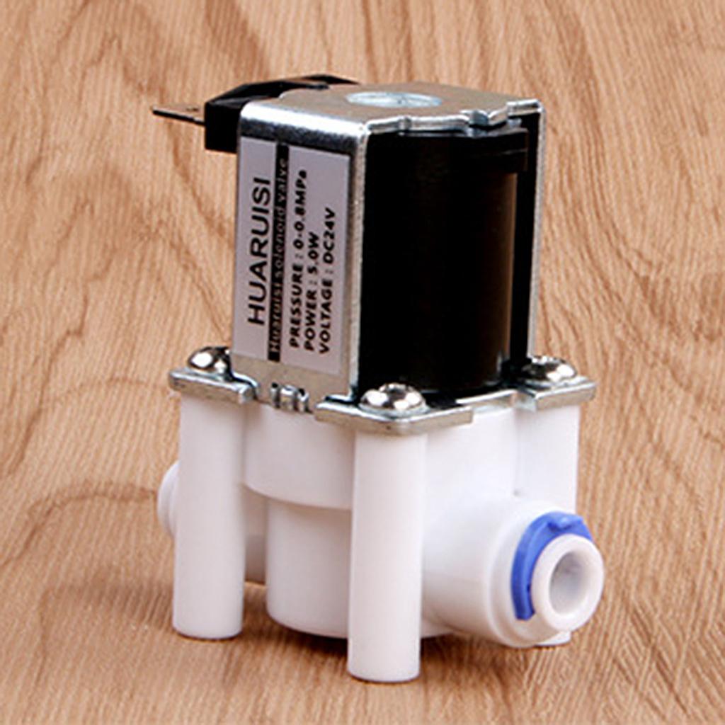 24V DC 1/4" Electric Solenoid Valve Purified Water Valve 0-0.8Mpa