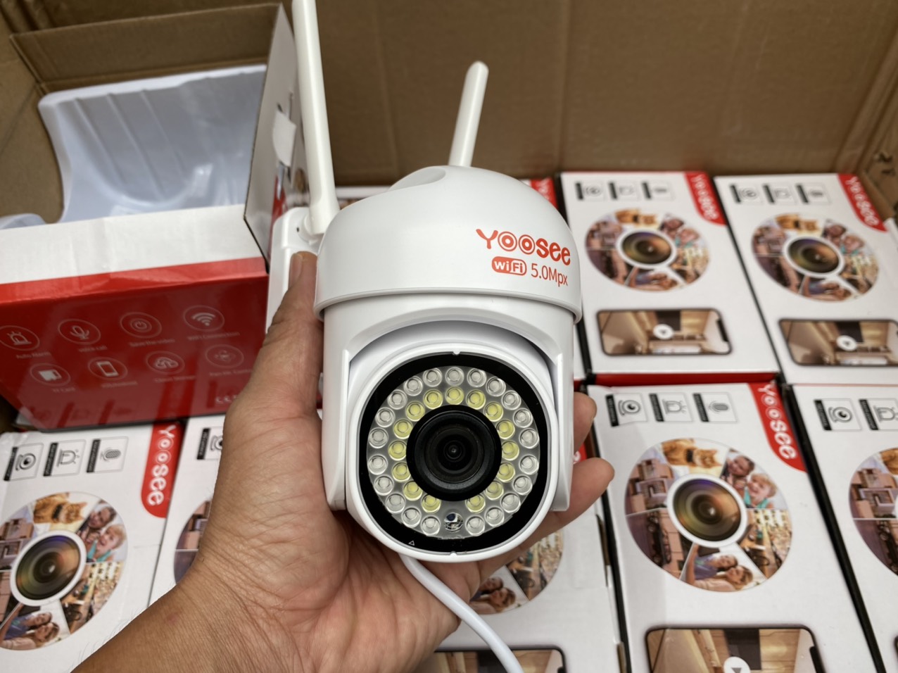 Camera ip Wifi Yoosee Ngoài Trời 26 Led Chuẩn 1080P, Mẫu mới 2021- Hàng Nhập Khẩu