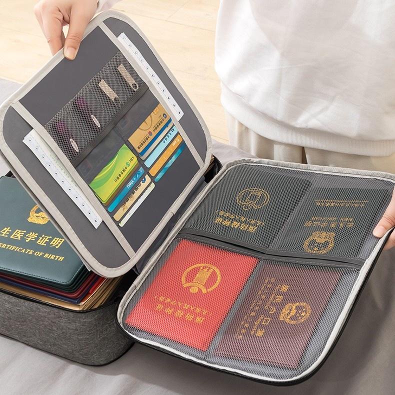 [KoSuyTu] Cặp Đựng Hồ Sơ, Tài Liệu, Giấy Tờ Quan Trọng... Có Khóa Bảo Vệ, Nhiều Ngăn, Chống Nước - Lưu Trữ An Toàn Tiện Lợi, Hữu Ích Khi Đi Công Tác, Du Lịch