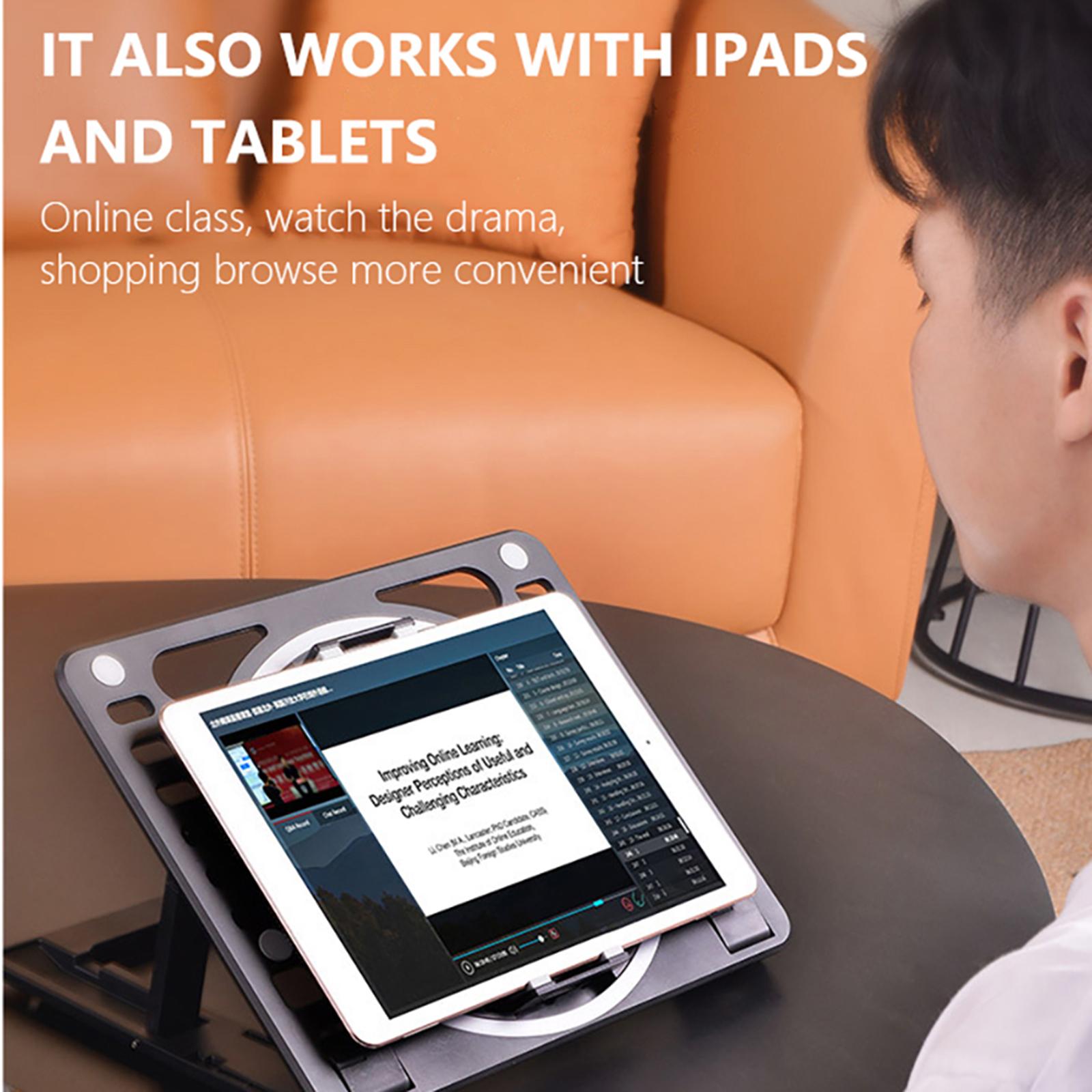 Laptop Cooling Pad with 2 Quiet Fans Light-Weight Cooler Stand for Notebook