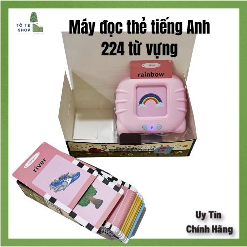 Máy đọc thẻ Flashcard - Máy đọc thẻ với 224 từ vựng giúp bé học tốt tiếng anh, kèm cổng sạc USB