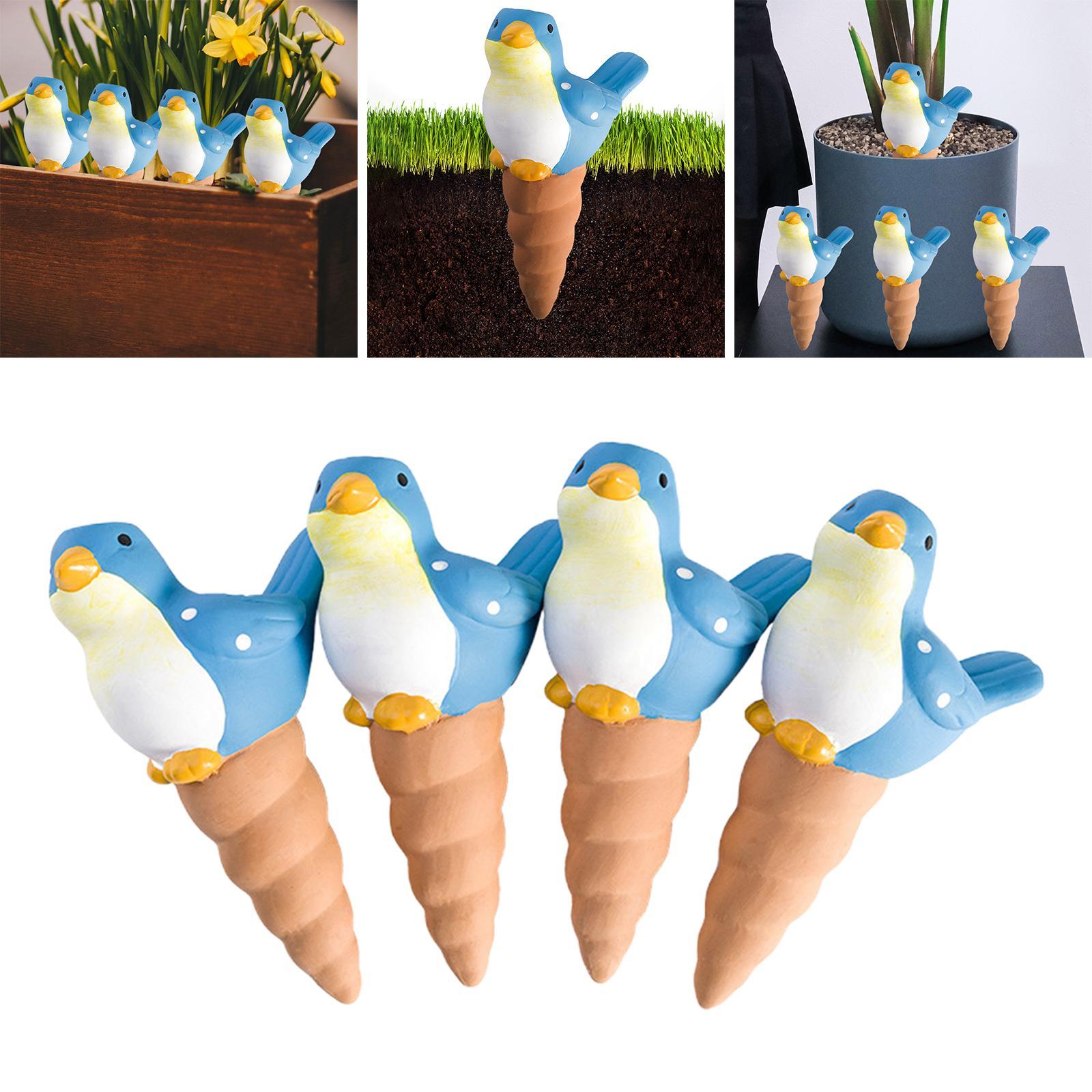 4 Pieces Cute Water Seepage Device Practical for Bonsai Outdoor Garden