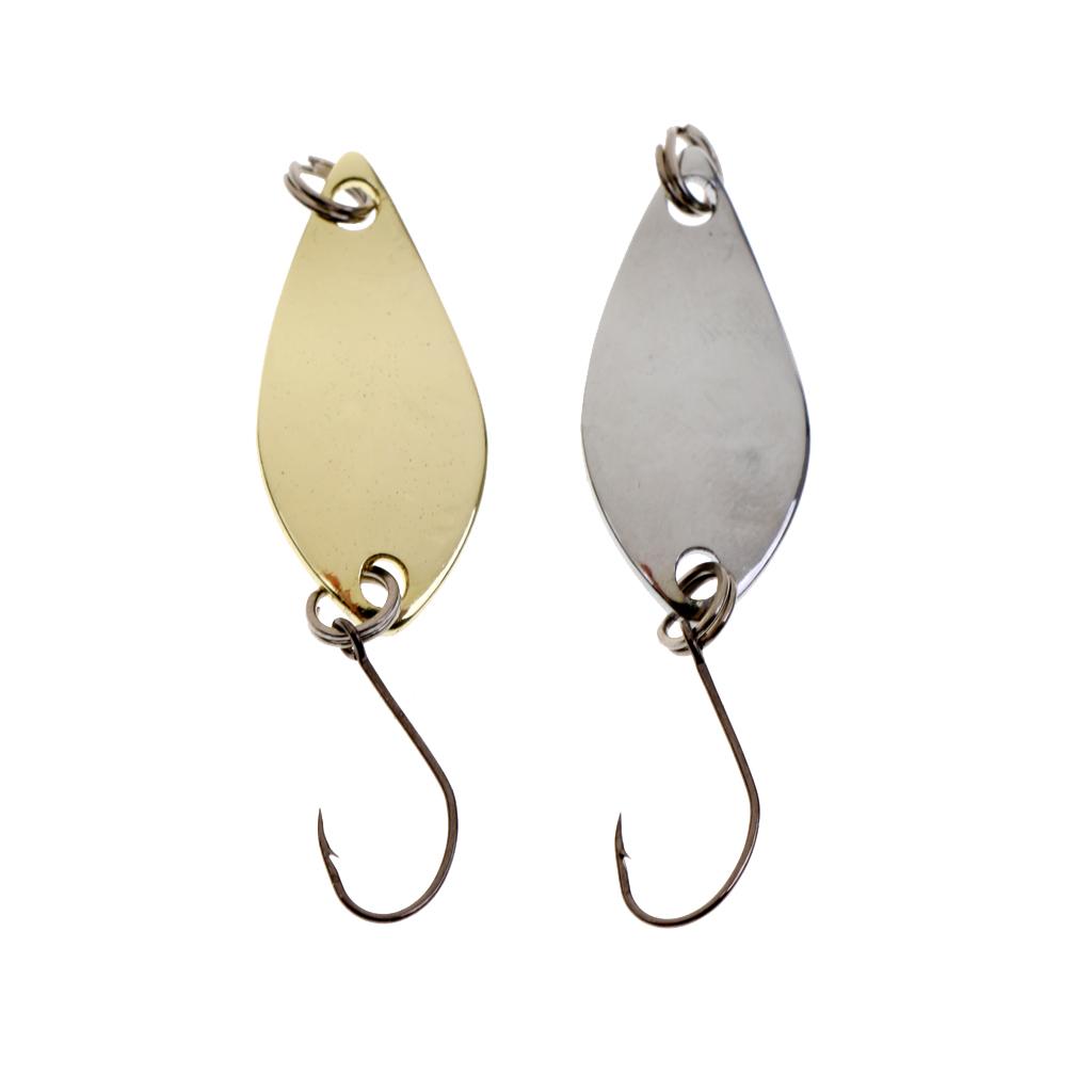 Lot 12 Carp Fishing Spinner 2.5/3.5/5g Hard Bait Spoon Hook Metal Bass Lure