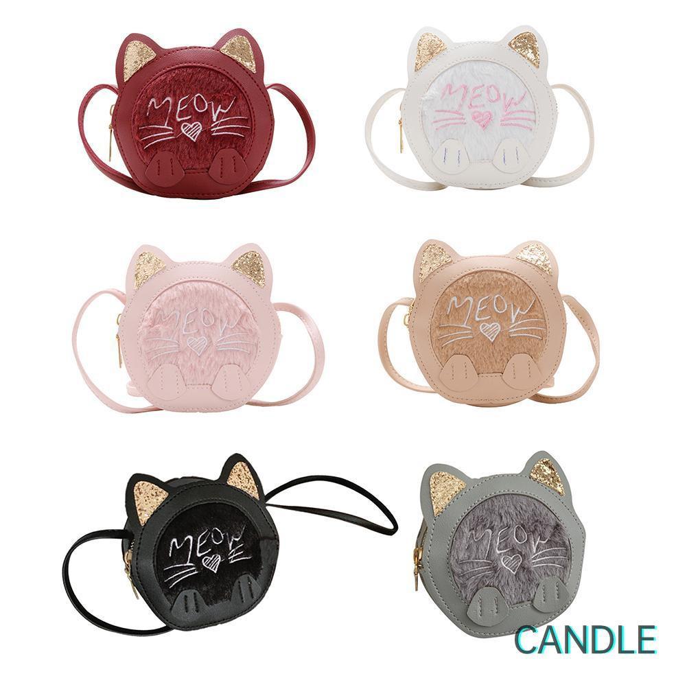 Túi Đeo Chéo Hình Mèo Dễ Thương Cho Bé Gái