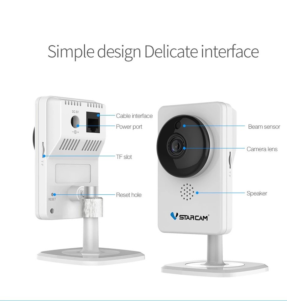 Camera IP Wifi VStarcam C92s 2.0 - Full HD 1080p không dây , Kèm thẻ nhớ 128GB A1 Lexar - Hàng chính hãng