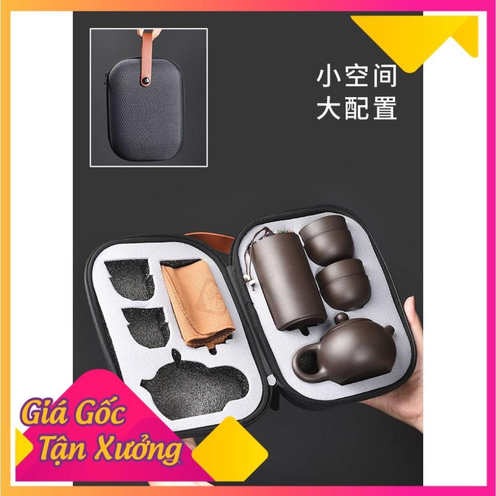 Bộ Bình Trà Có Túi Đựng Đi Du Lịch + Tặng Kèm Khăn Lau Cao Cấp FREESHIP  TP'S