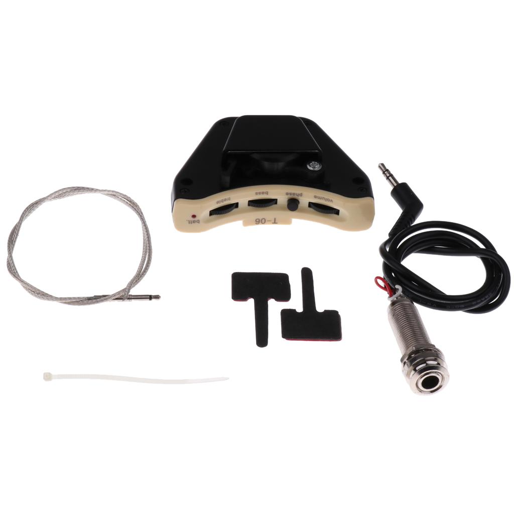 Sunnimix 1 Bộ ABS Lỗ Âm Thanh Guitar Pickup Cho Đàn Acoustic Dân Gian Classcial Đàn Guitar