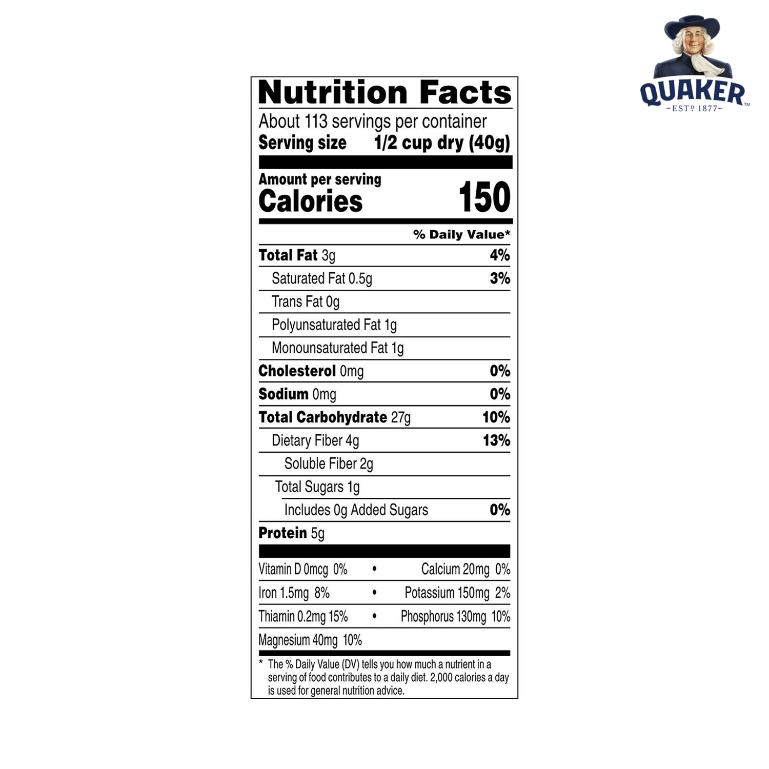 Yến Mạch Quaker Oats Quick - 1 Minute 4,52kg - Thực phẩm ăn kiêng hỗ trợ giảm cân tốt cho sức khỏe