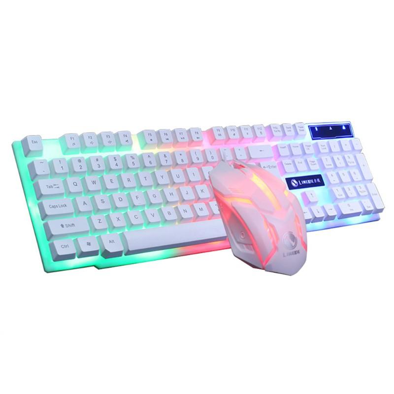 Set Bàn Phím Và Chuột Chơi Game Có Dây Gtx300 104 Phím Rgb