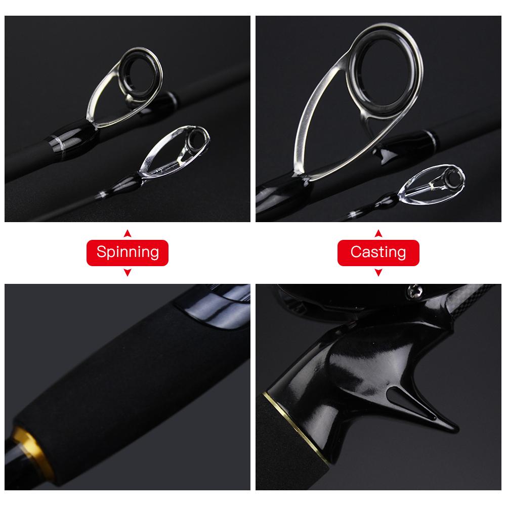 Cần câu cá bằng sợi carbon trọng lượng nhẹ và bền, thiết kế 4 phần di động