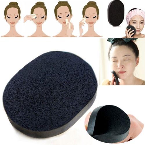 Combo mút rửa mặt than tre hoạt tính MINIGOOD CHARCOAL CLEAN SPONGE  chính hãng, làm sạch sâu chất bẩn dầu thừa trên da - DMCTB182