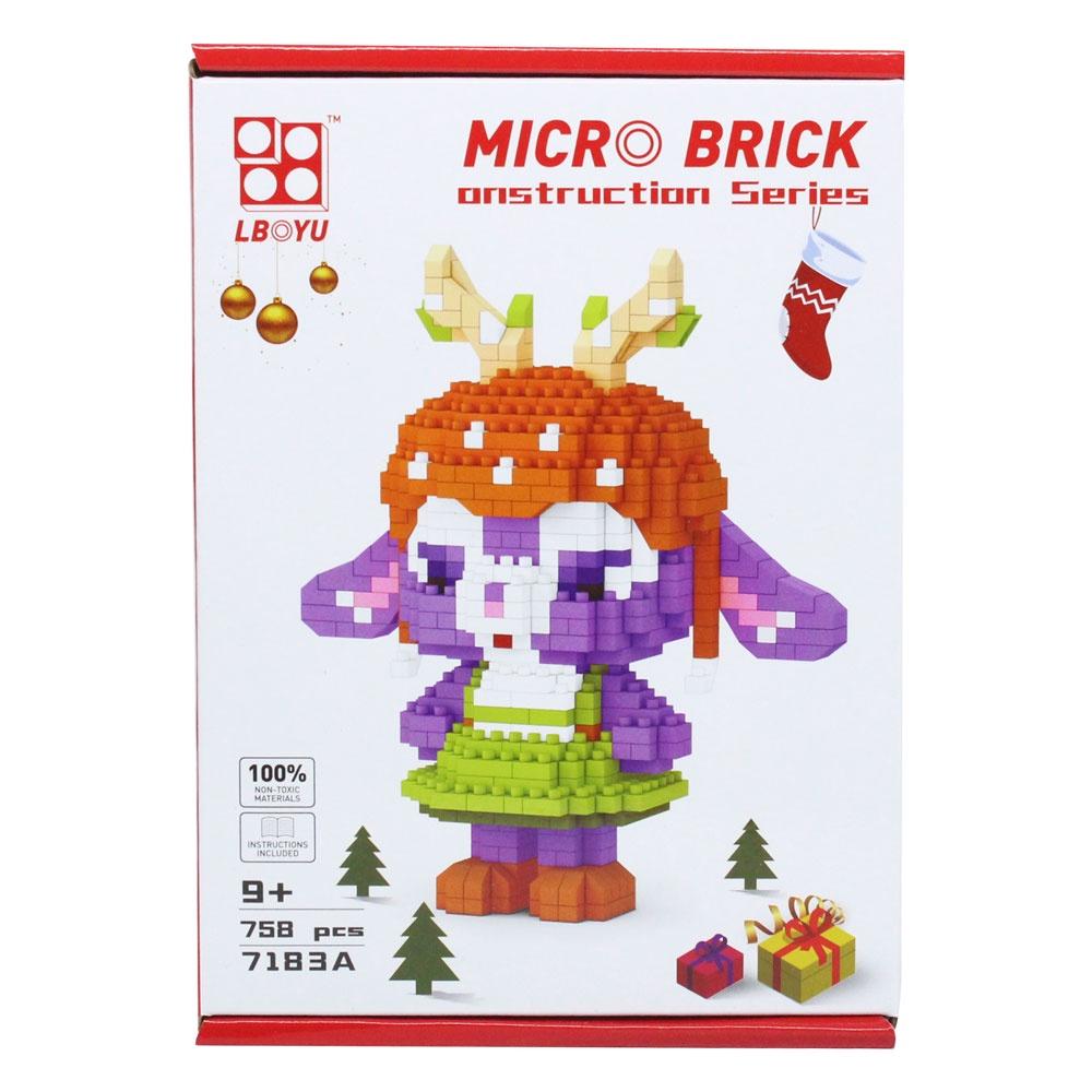 Đồ chơi  micro blocks xếp khối tuần lộc Noel VBC-7183A