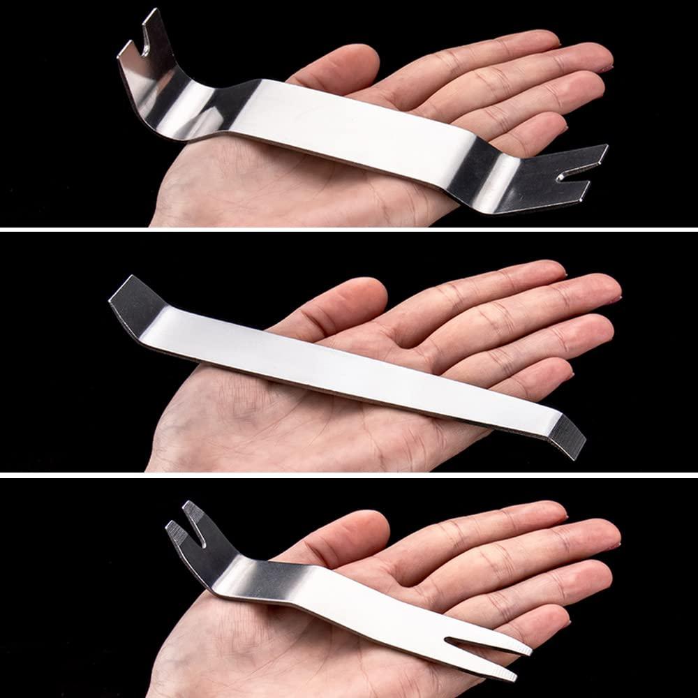 6PCS Thép không gỉ Công cụ triệt tiêu xe cho bộ điều khiển xe hơi ô tô xe hơi, bộ dụng cụ xóa mạnh, nhiệm vụ nặng nề