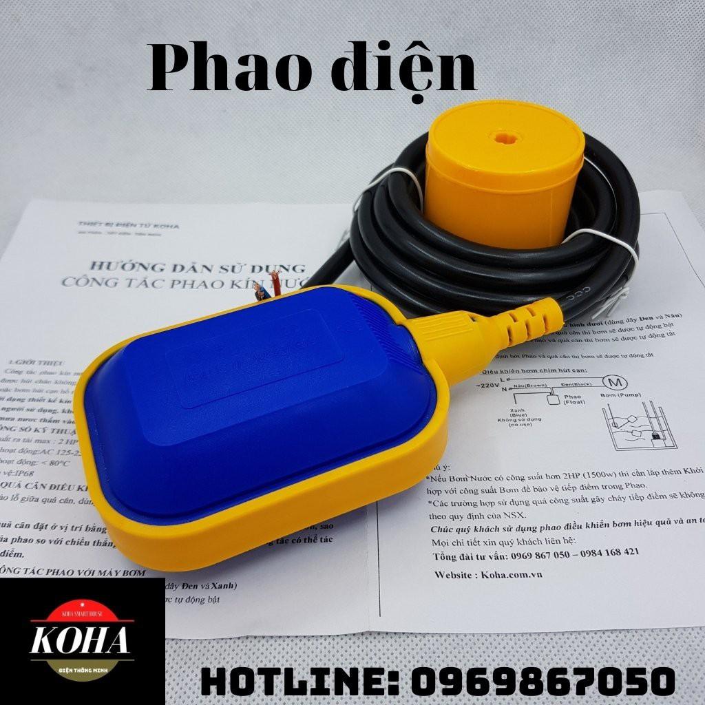 Phao điện tự động chống tràn chống cạn máy bơm nước KWS - 2 Mét / 3 Mét