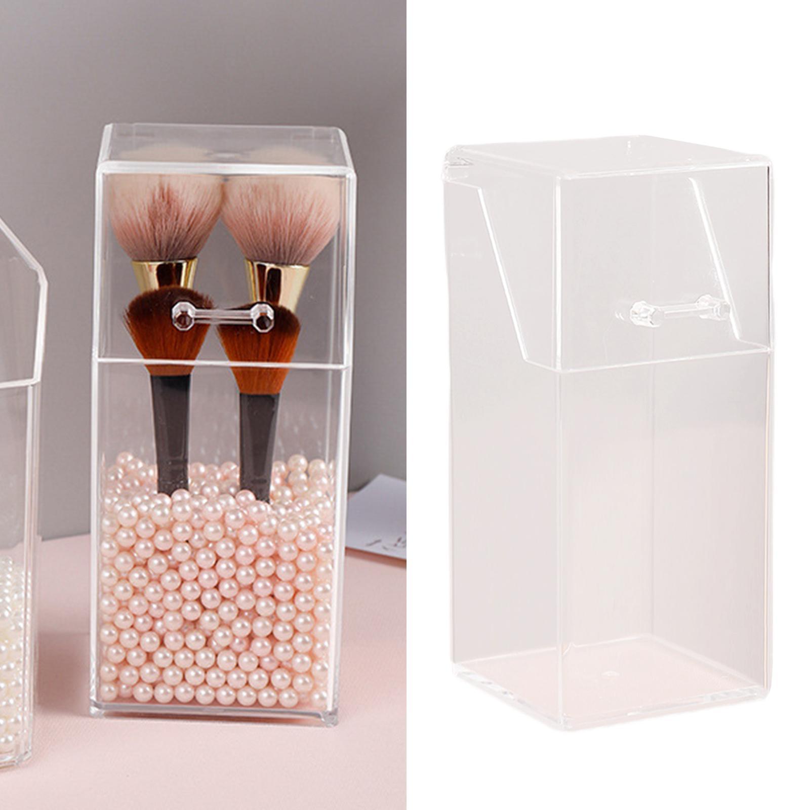 Transparent Acrylic Cosmetic Organizer Makeup Brush Container Storage Holder