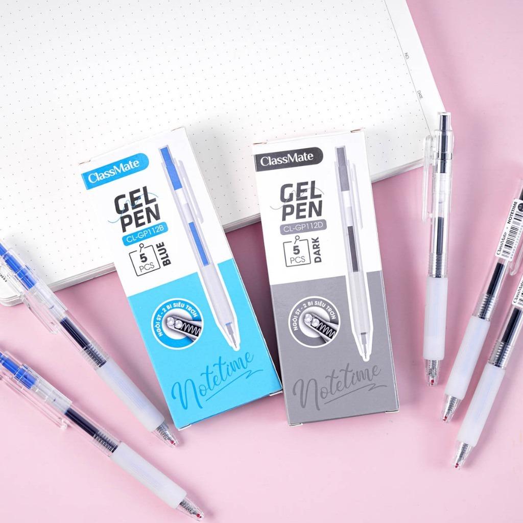 Bút Gel Bấm NoteTime 0.5 mm - ClassMate CL-GP112B - Mực Xanh