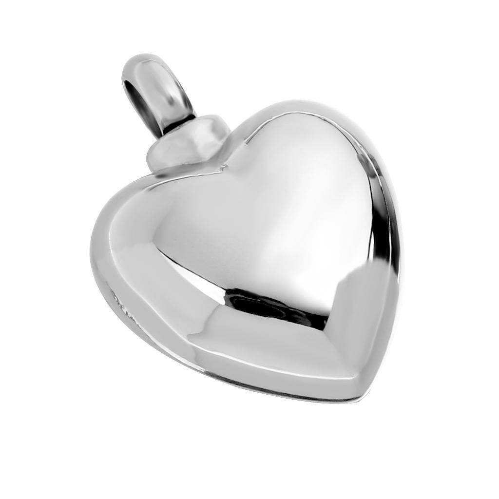 Stainless Steel Heart Design Memorial Pet Ash Cremation Urn Keepsake Pendant