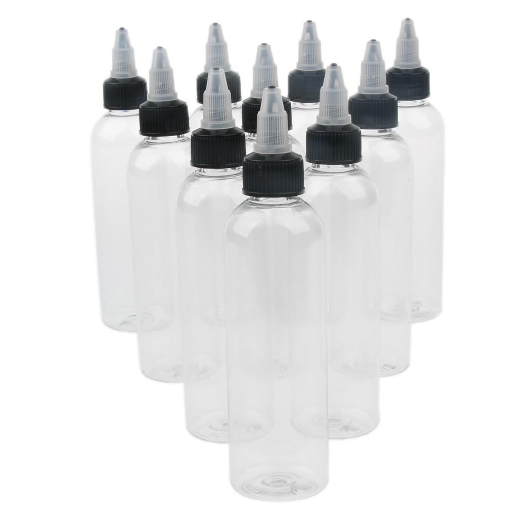 Hot 100PCs 120ml Cap Clear Bottles for Ink Pigment Bottle Supply
