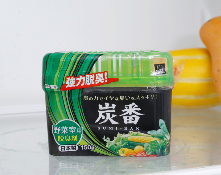 Hộp khử mùi tủ lạnh than hoạt tính, hương trà xanh Sumi Ban 150g - - Nội Địa Nhật Bản