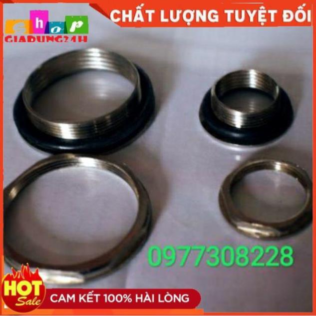 Rốn, Ốc Ren Bồn Nước, Téc Nước Inox, Đồng, Nhựa 21, 27, 34, 42, 48