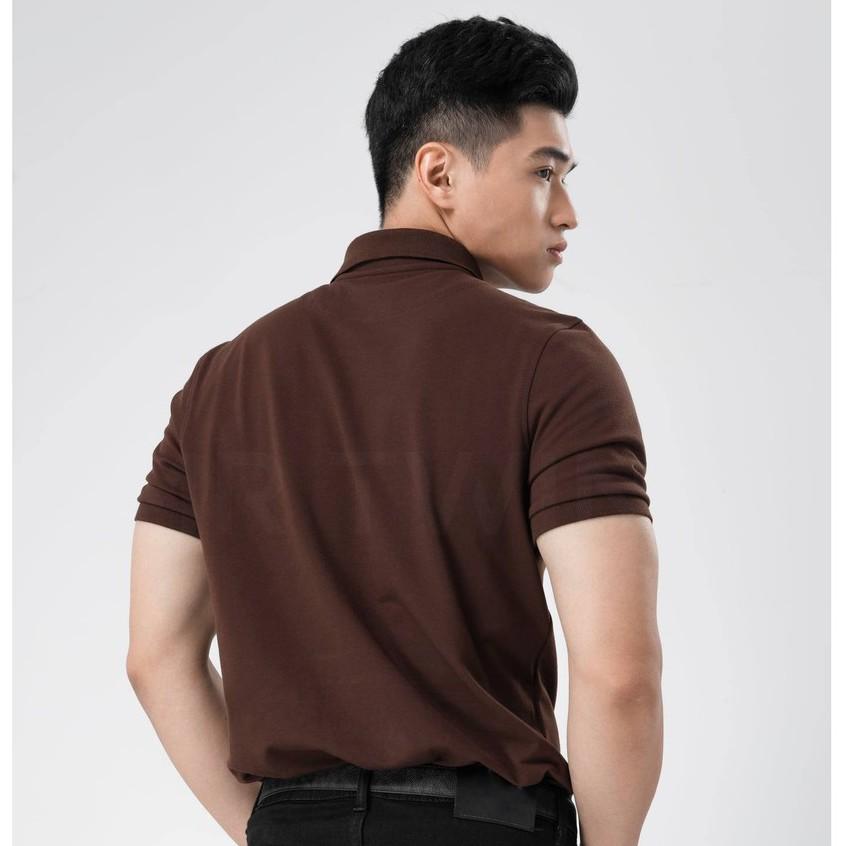 Áo polo basic màu nâu thương hiệu MrTwins