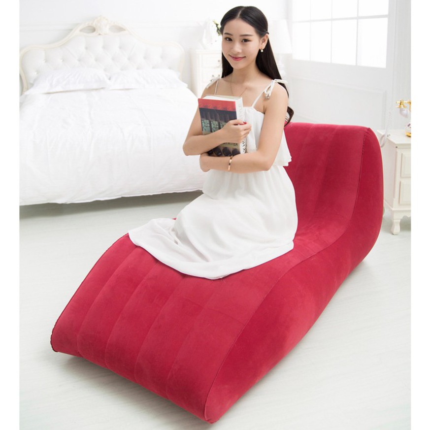 Ghế bơm hơi tình yêu chữ S Lazy Sofa