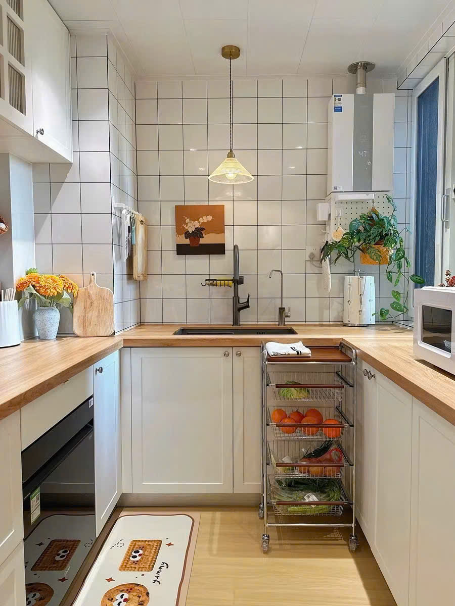 Xe Đẩy Kệ Để Đồ Đa Năng Nhiều Ngăn Tầng Có Ván Gỗ Retro Vintage – Khung Kim Loại Chắc Chắn, Kệ Trang Trí Nhà Bếp Phòng Khách - HÀNG CHÍNH HÃNG MINIIN