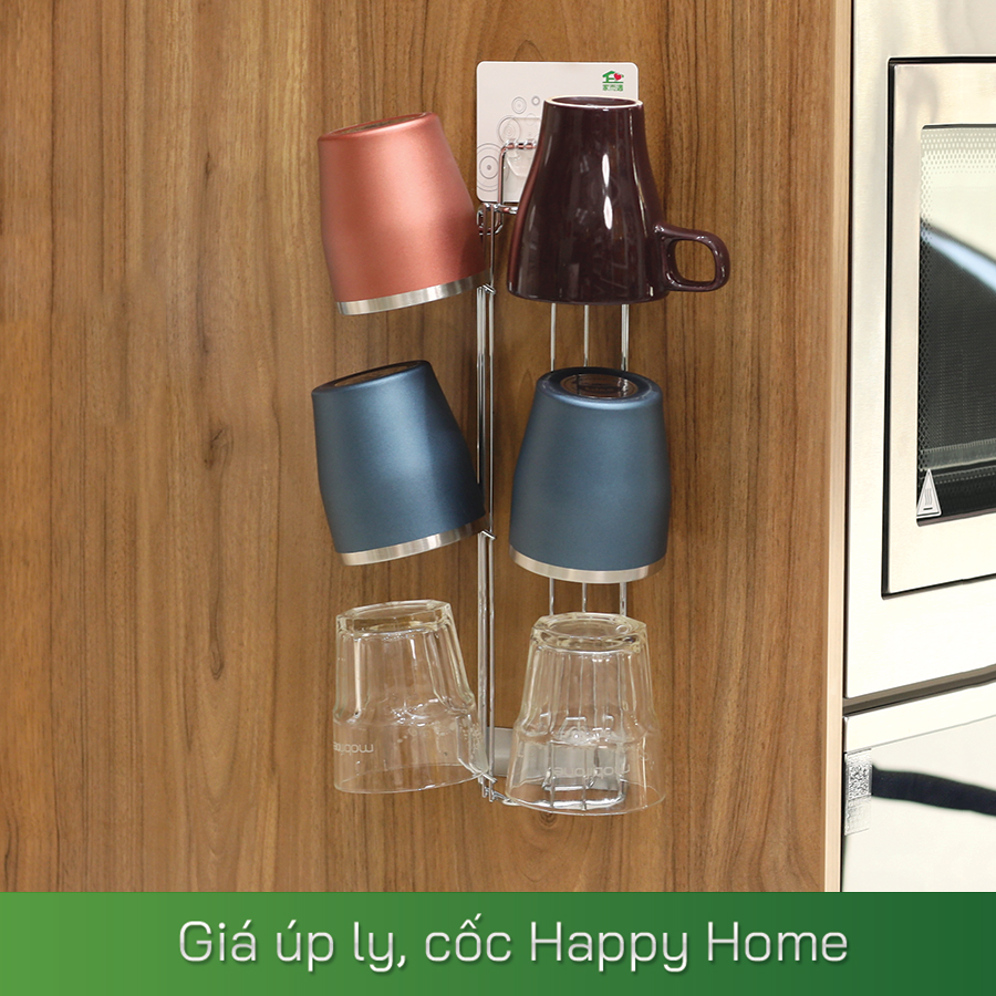 Giá úp ly, cốc Happy Home