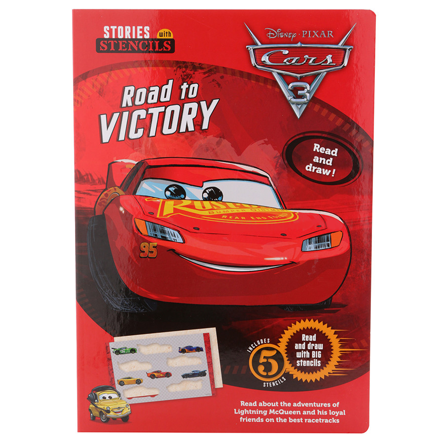 [Hàng thanh lý miễn đổi trả] Disney Pixar Cars 3 - Road To Victory - Stories With Stencils