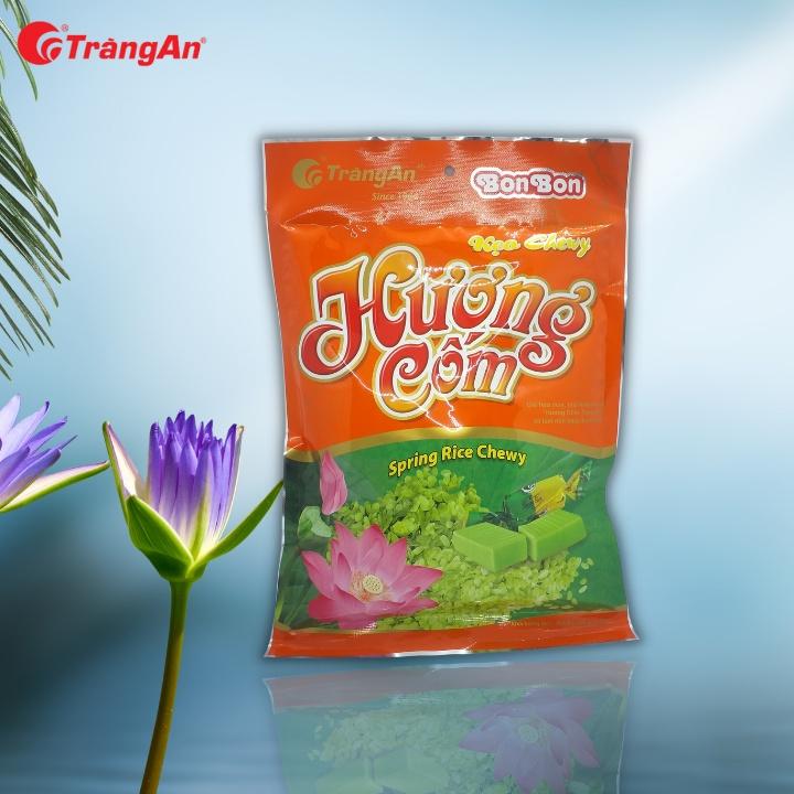 [Mẫu mới] Combo 2 gói kẹo Chewy hương cốm Bon Bon 250g, thương hiệu Tràng An, hạn sử dụng 12 tháng